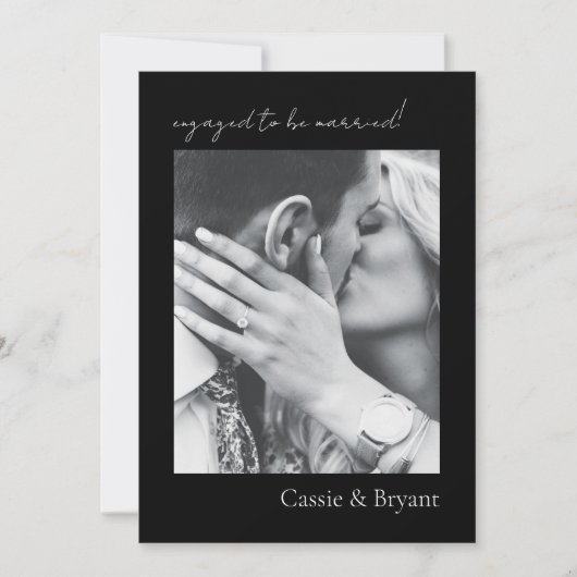 Faire-Part de Mariage Moderne Élégant (Devant)