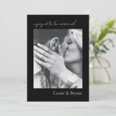 Faire-Part de Mariage Moderne Élégant (Debout devant)