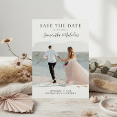 Faire-part de mariage moderne élégant avec photo