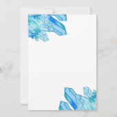Faire-part de mariage moderne en cristal d'aquarel (Dos)