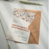 Faire-part de mariage moderne en dalle Terrazzo