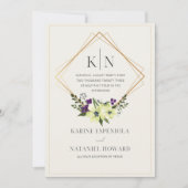 Faire-part de mariage moderne et classique (Devant)