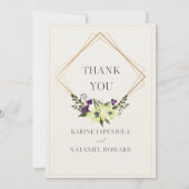 Faire-part de mariage moderne et classique (Dos)