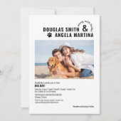 Faire-part de mariage moderne et conviviale pour l (Devant)