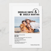 Faire-part de mariage moderne et conviviale pour l (Devant / Derrière)