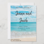 Faire-Part de Mariage Moderne et Élégant sur le th (Devant)