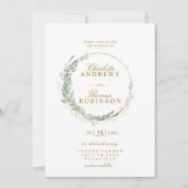 Faire-part de mariage moderne et élégante d'eucaly (Devant)