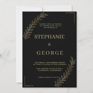 Faire-part de mariage moderne et minimaliste
