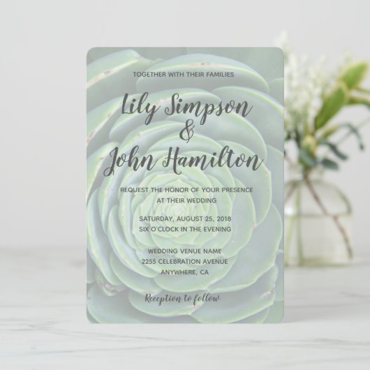 Faire-part de mariage moderne et réussi (Debout devant)