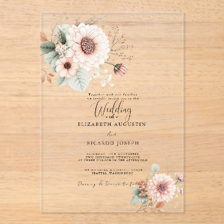 Faire-part de mariage moderne et tendance avec far