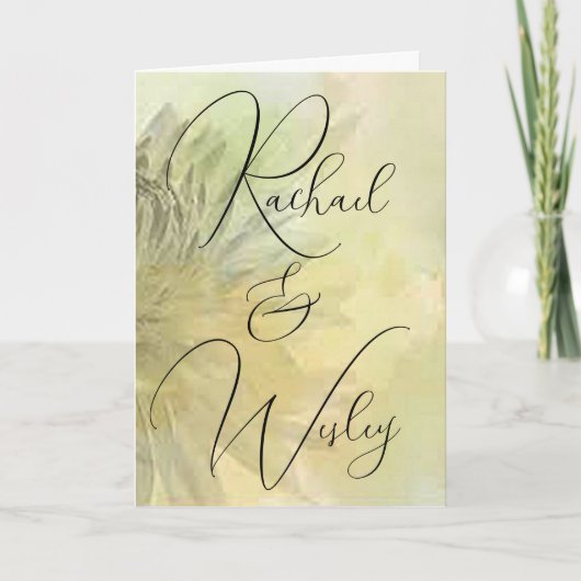 Faire-part de mariage moderne et traditionnelle (Devant)