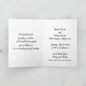 Faire-part de mariage moderne et traditionnelle (Intérieur)