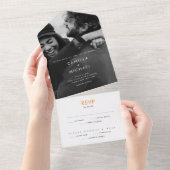 Faire-part de mariage moderne été brillant (Déchirure)