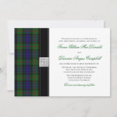 Faire-part de mariage moderne Gunn Tartan (Devant)