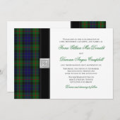 Faire-part de mariage moderne Gunn Tartan (Devant / Derrière)