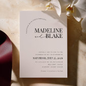 Faire-part de mariage moderne MADDIE