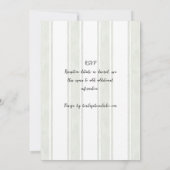 Faire-part de mariage moderne manuscrit abeilles H (Dos)