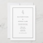 Faire-part de mariage moderne minimaliste (Devant)