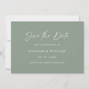 Faire-part de mariage moderne minimaliste pour ann