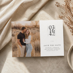 Faire-Part de Mariage Moderne Minimaliste Serif av