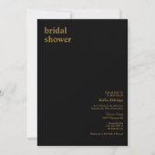 Faire-part de Mariage Moderne Noir (Devant)