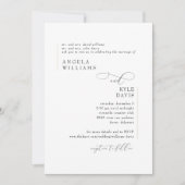 Faire-part de mariage moderne or (Devant)