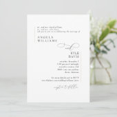 Faire-part de mariage moderne or (Debout devant)