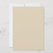 Faire-part de mariage moderne or (Dos)