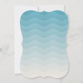 Faire-part de mariage moderne Pastel Ombre bleu Va (Dos)