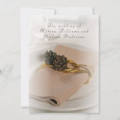Faire-part de mariage moderne romantique (Devant)