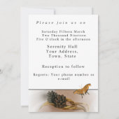 Faire-part de mariage moderne romantique (Dos)