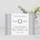 Faire-part de mariage moderne rustique (Debout devant)