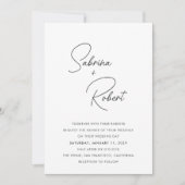 Faire-part de mariage moderne Sabrina (Devant)