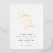 Faire-part de mariage moderne Sabrina (Recto)