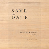 Faire-part de mariage moderne simple (Recto)