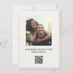 Faire-part de mariage moderne simple Faux