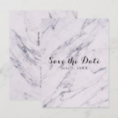 Faire-Part de Mariage Moderne Tendance en Marbre (Devant / Derrière)