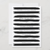 Faire-part de mariage modernes de pointes de bross (Devant)