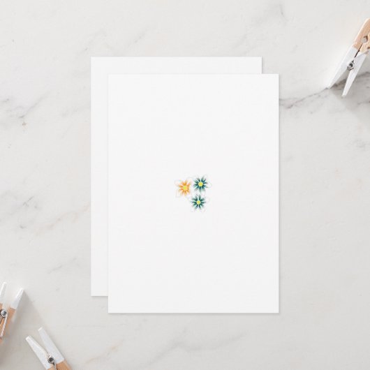 Faire-part de mariage modifiable avec RSVP | Tradi (Devant/Arrière en situation)