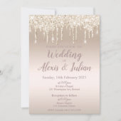 Faire-part de mariage modifiable en Champagne (Devant)