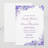 Faire-part de mariage modifiable, Invitation de ma (Devant / Derrière)