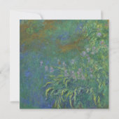 Faire-part de mariage Monet de feuillage peint vin (Dos)