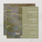 Faire-part de mariage Monet Lily Pond (Devant / Derrière)