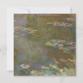 Faire-part de mariage Monet Lily Pond (Dos)