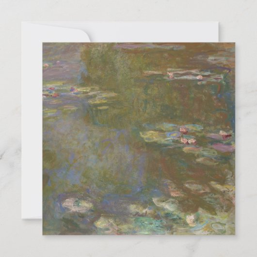 Faire-part de mariage Monet Lily Pond (Dos)