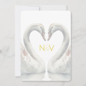 Faire-part de mariage monogramme (Devant)