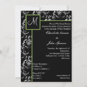 Faire-part de mariage monogramme (Devant)