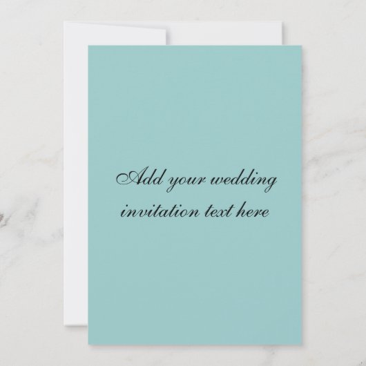 Faire-part de mariage Monogramme Brown bleu (Dos)