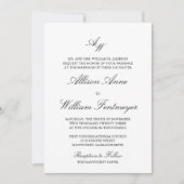 Faire-part de mariage Monogramme classique (Devant)