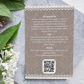 Faire-part de mariage Monogramme Code QR